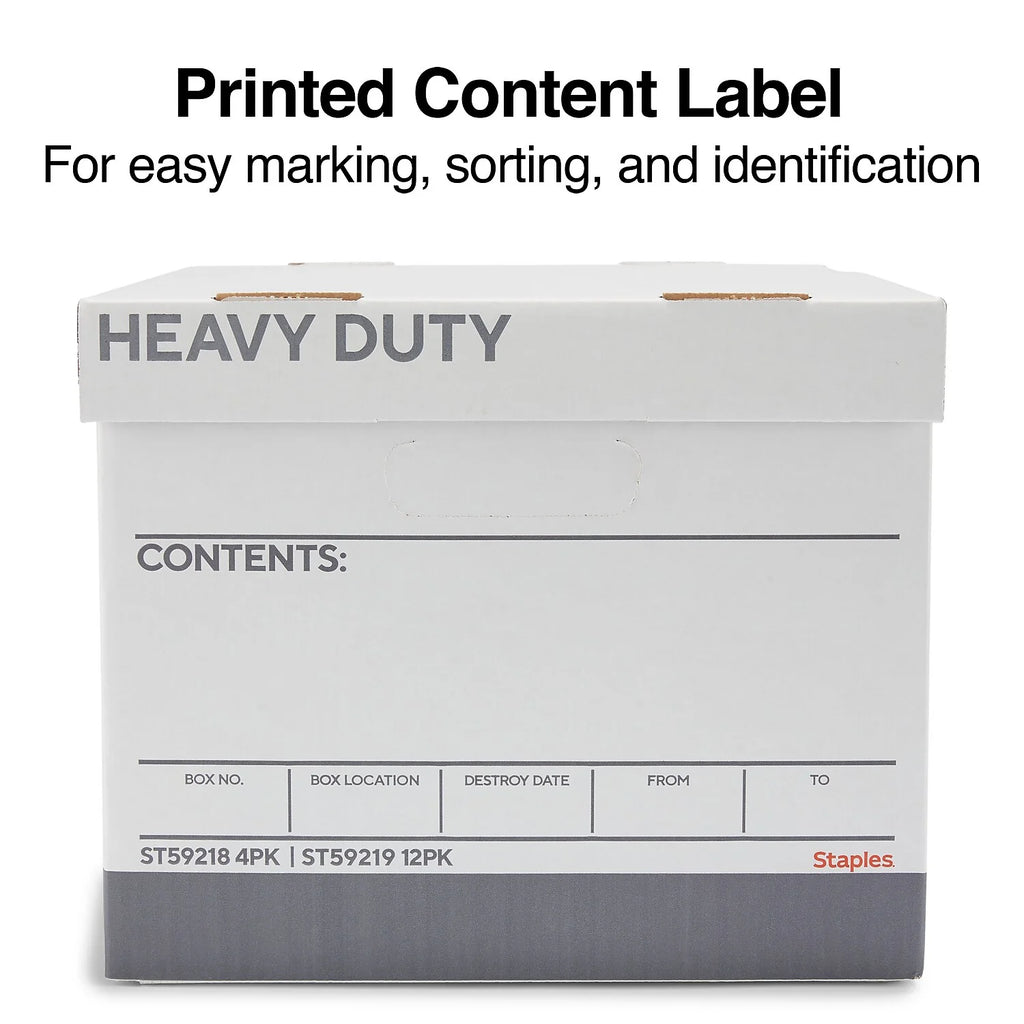 Corrugated Boxes Letter/Legal Size White/Gray 4/Carton X717
