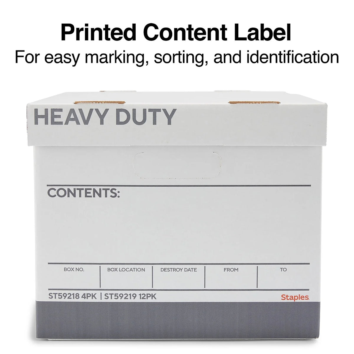 Corrugated Boxes Letter/Legal Size White/Gray 4/Carton X717