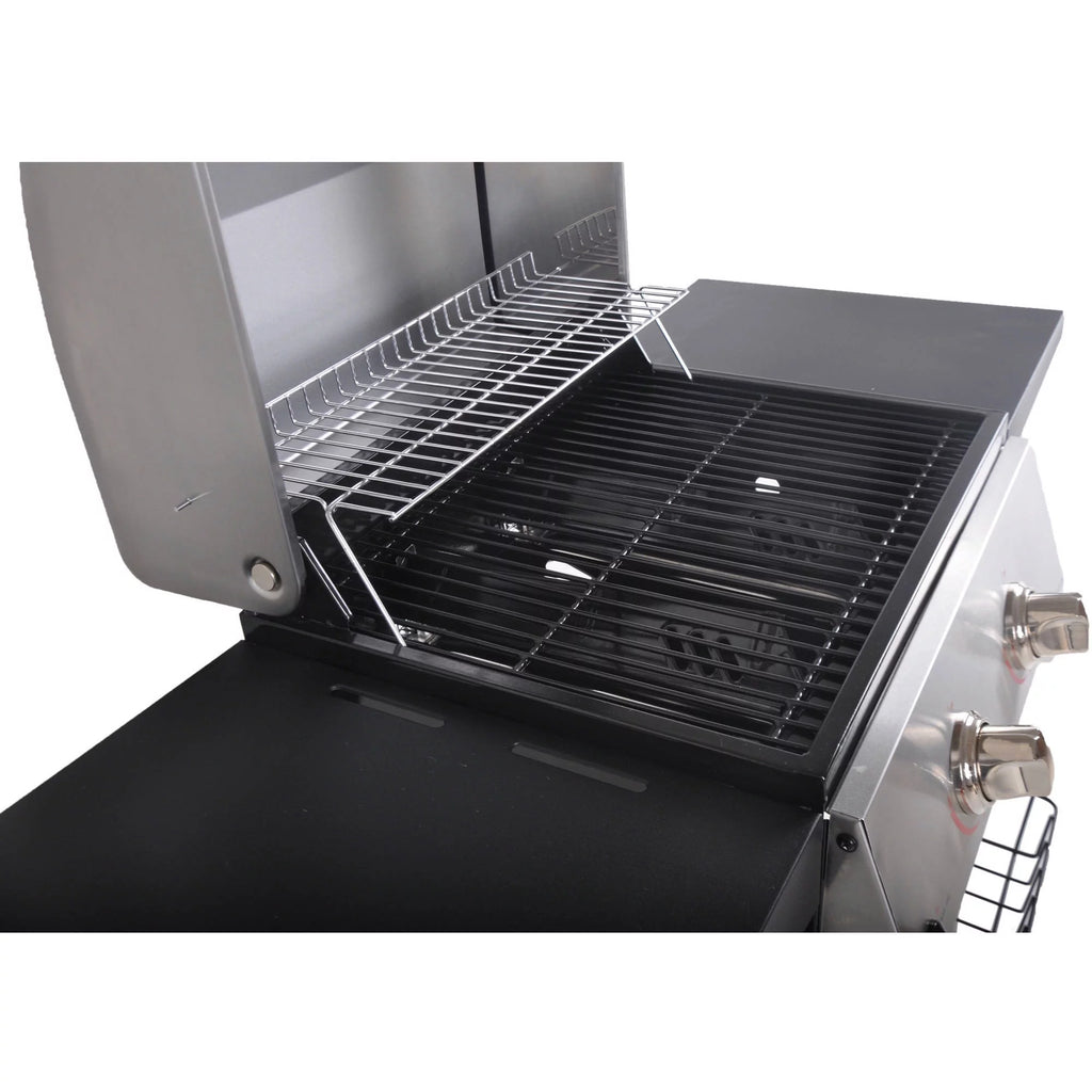 2-Burner Propane Gas Grill, Stainless and Black Z317695