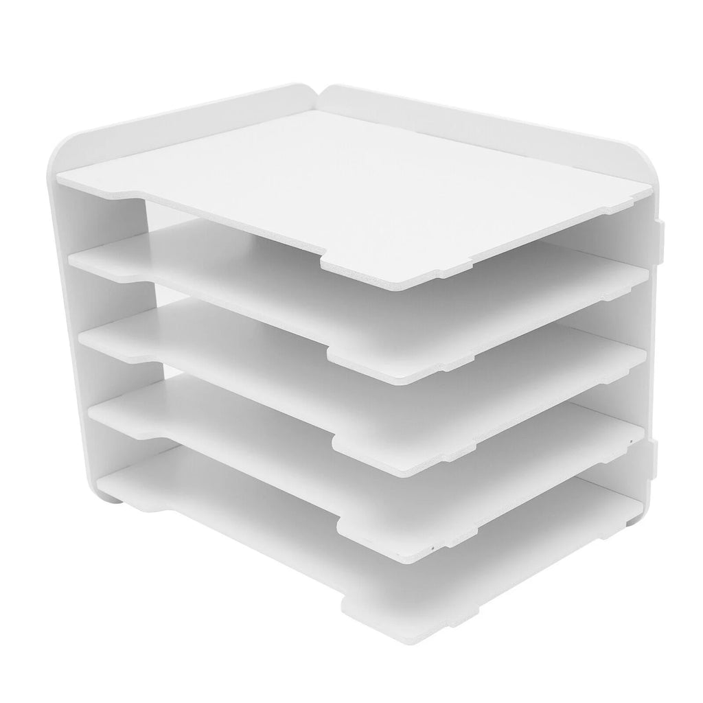 5 Tier Stackable Paper Letter Tray Organizer Q846