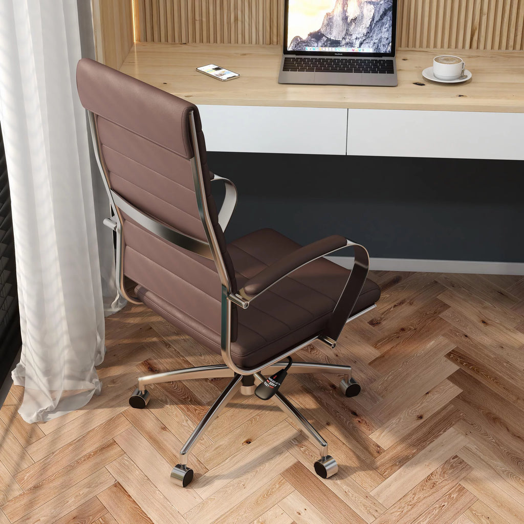 Brown Leather Ergonomic Executive Office Chair T77154