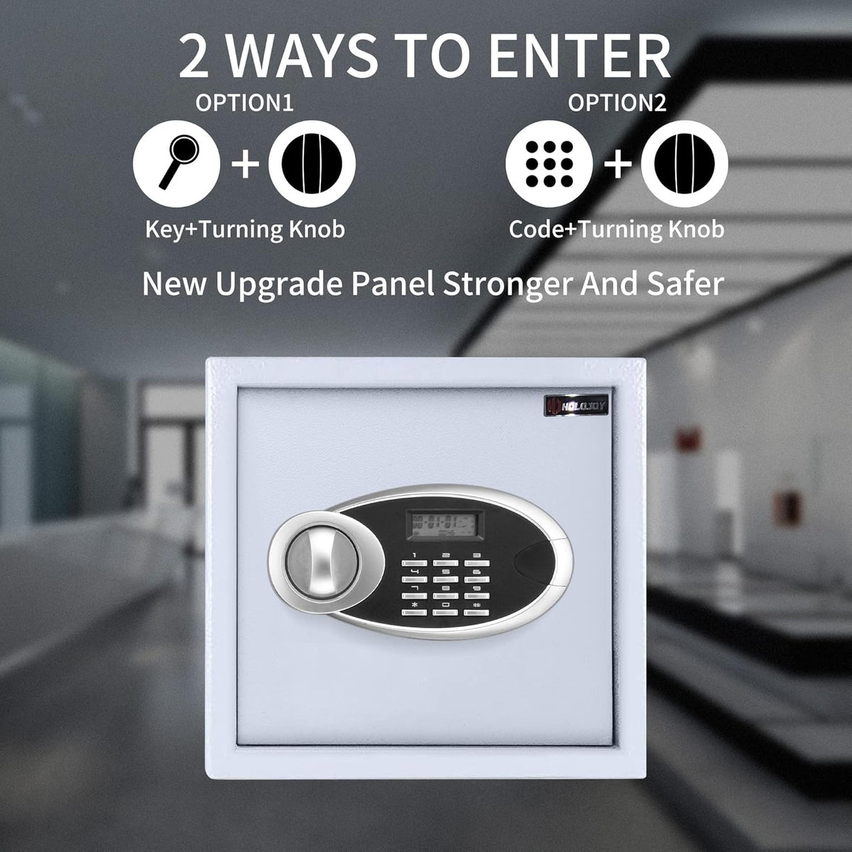 Key Cabinet with Digital Lock, Wall Mounted Metal Steel Key Safe, 30 Keys Capacity W861