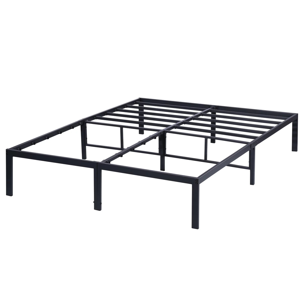 14" Steel Slat Metal Platform Bed Frame, Twin XL Size Z9454