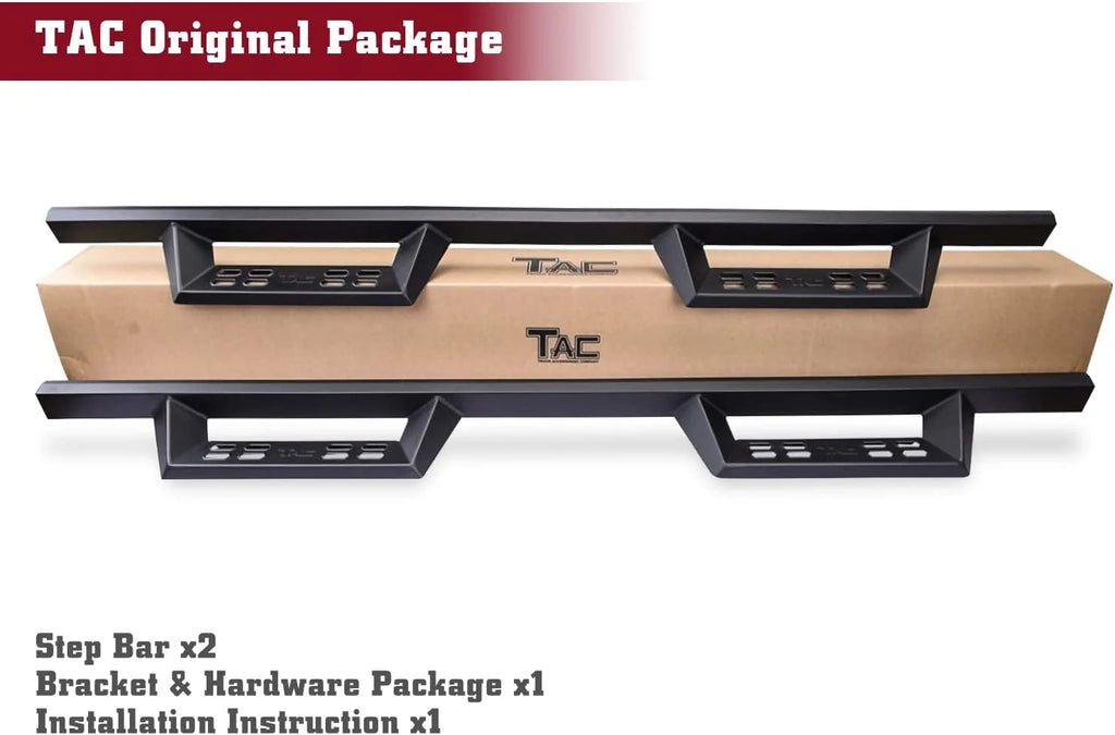 Black Running Boards Side Steps Nerf Bars 2pcs B11514