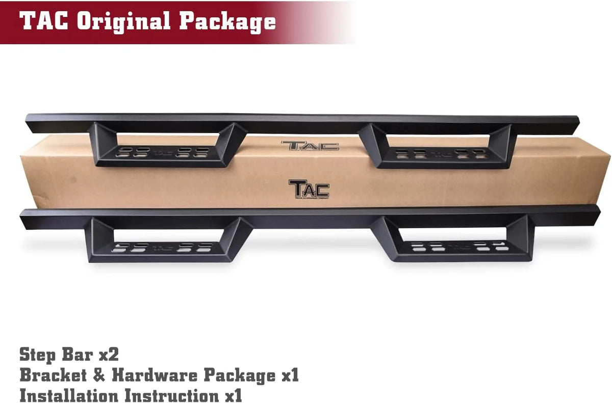 Black Running Boards Side Steps Nerf Bars 2pcs B11514