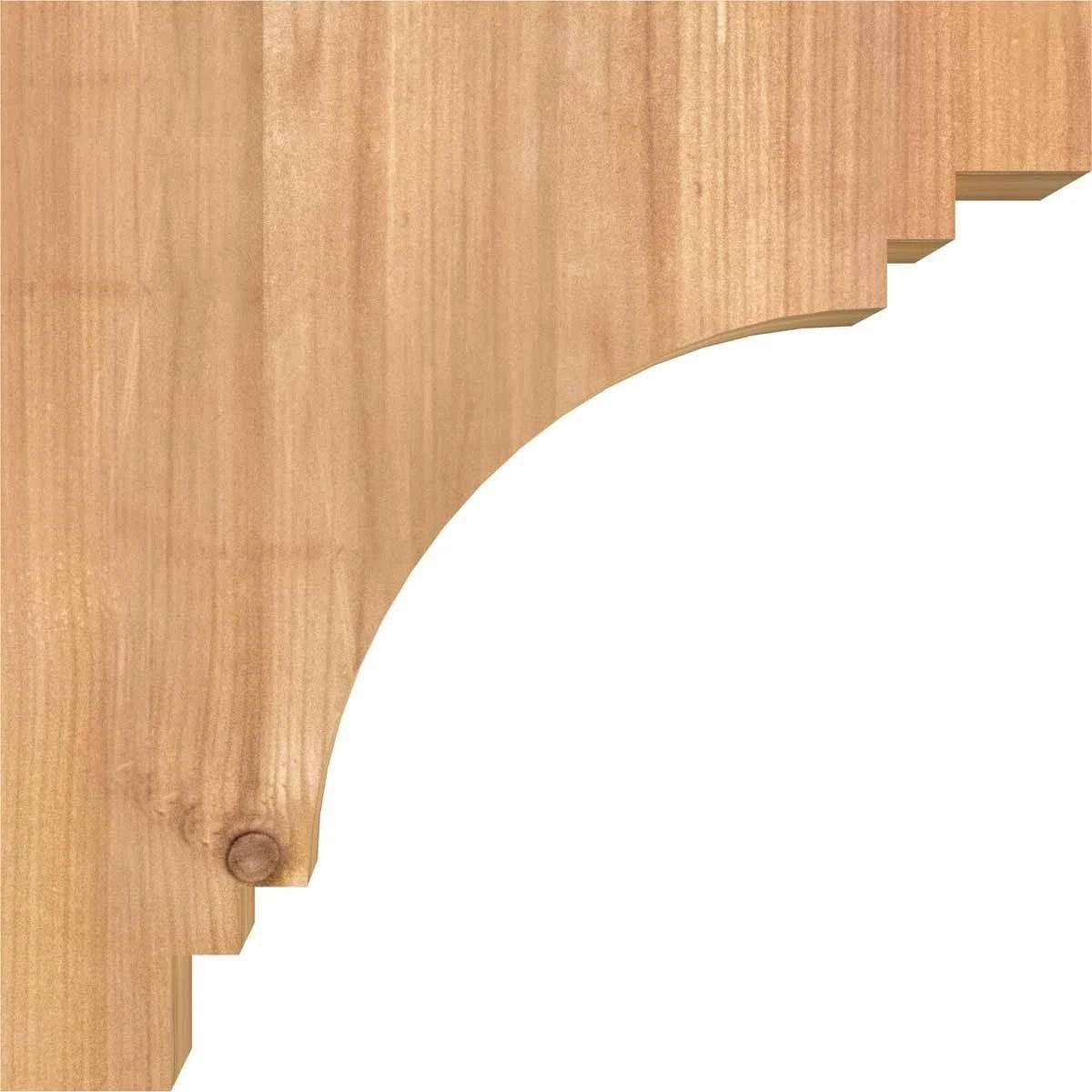 3 1/2x22W x 10x22D x 26x22H Western Red Cedar Corbel B99425