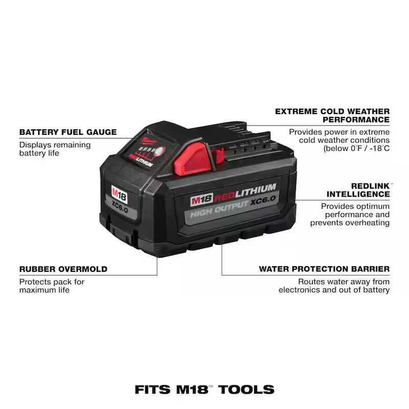 18-Volt Lithium-Ion 6.0Ah Battery Pack (2-Pack) M479