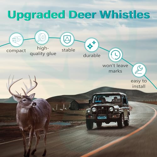 4 Pack Deer Whistles for Car K279795