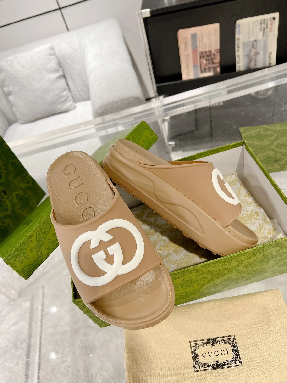 Men and Women Slippers Heels 5 cm V3671