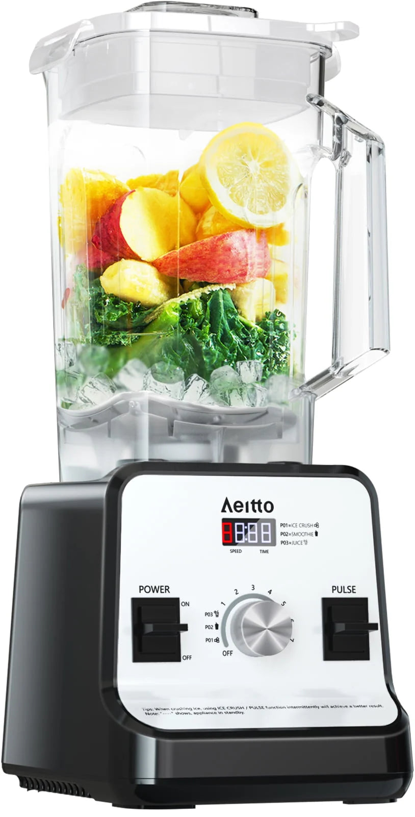 1500-Watt 68 Oz Silver Countertop Blender I431