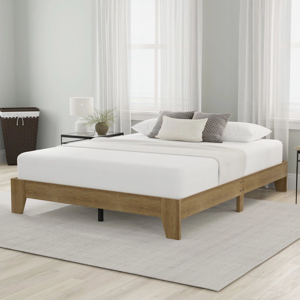 Queen Wood Platform Bed J3241