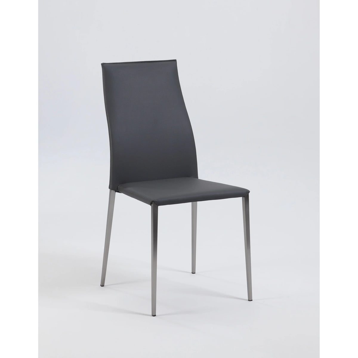 Grey Stackable Dining Chair Set of 4 I194