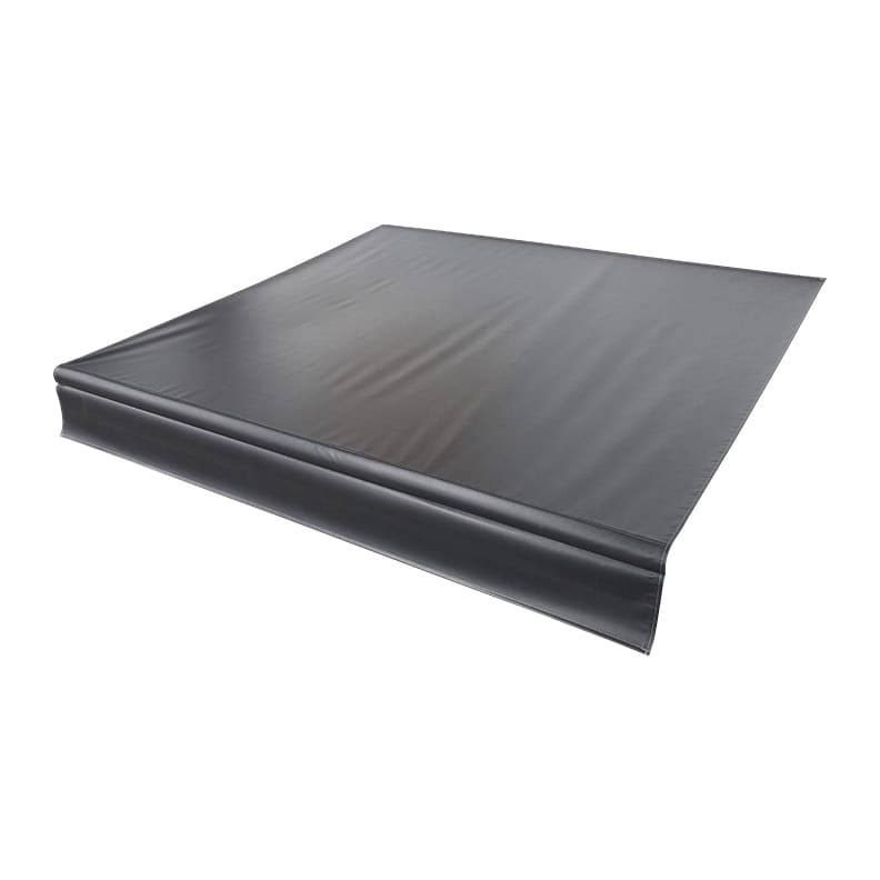 Solid Black Replacement Awning Fabric F237