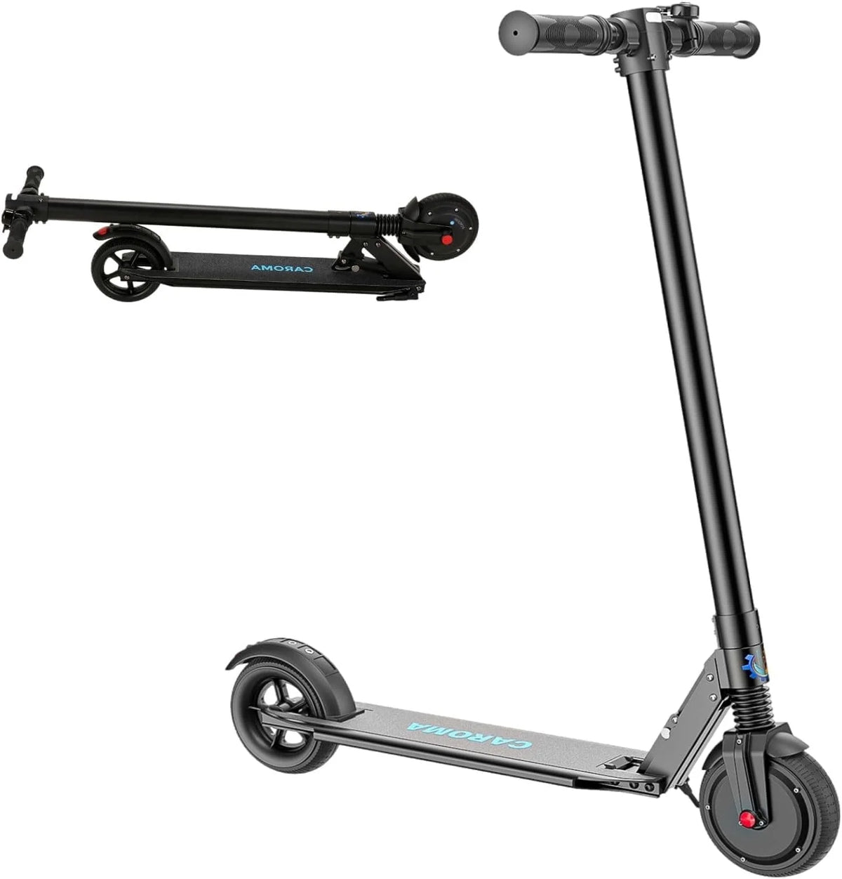 Electric Scooter 350W Motor 9 In Tires 20 mph 20 Miles 265 Lbs Silver T506