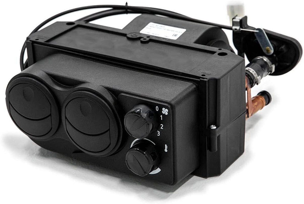 Cab Heater with Built-in Shutoff Valve, 360 Degree Adjustable Vents B46260