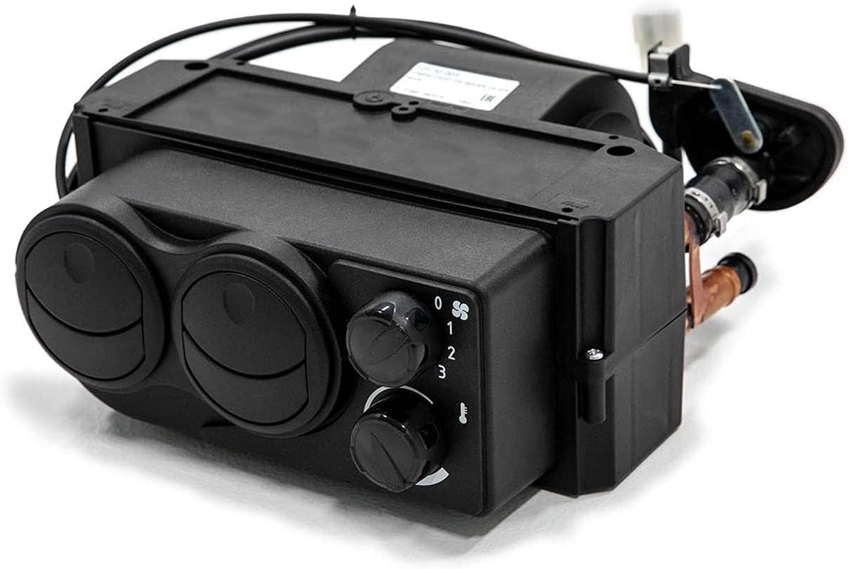 Cab Heater with Built-in Shutoff Valve, 360 Degree Adjustable Vents B46260