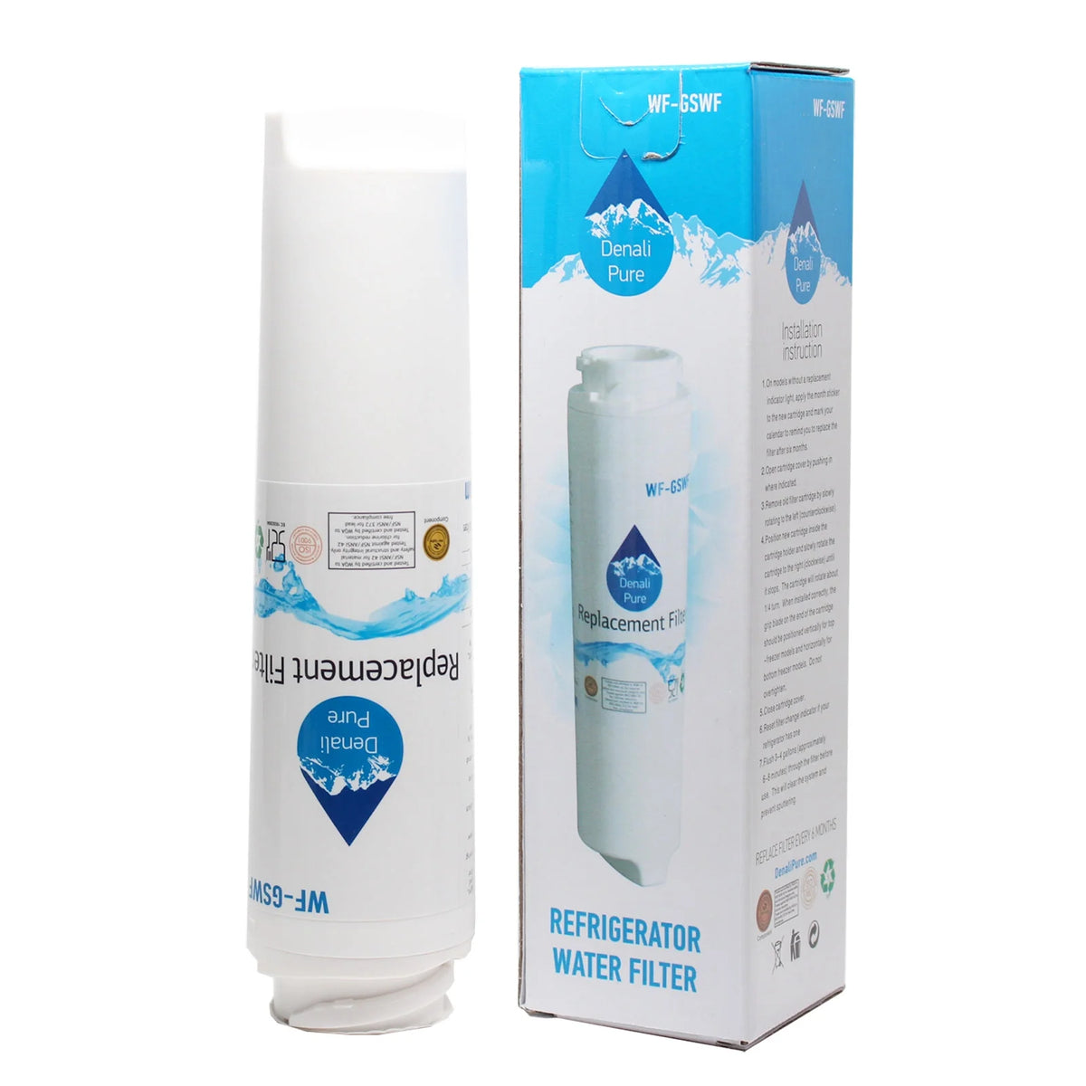 6-Pack Replacement Refrigerator Water Filter W275
