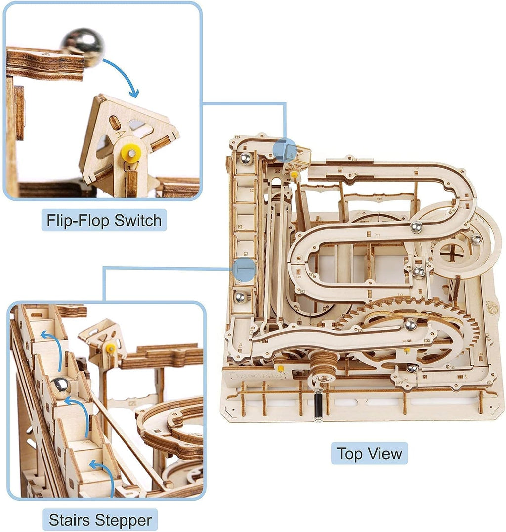 3D Wooden Puzzles Marble Run Kit Treasure Box Pack of 2 Y6958