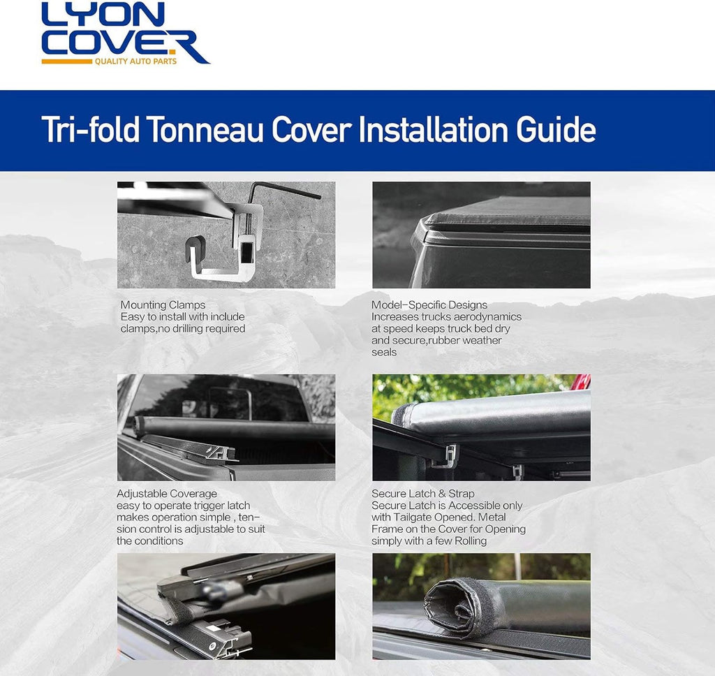 Truck Pickup Bed Tonneau Cover H685836