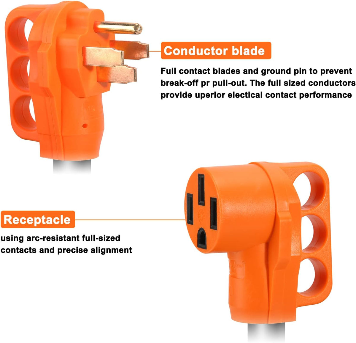 50 Amp 25 Feet RV Power Extension Cord with Grip Handle R801