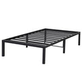 14" Steel Slat Metal Platform Bed Frame, Twin XL Size Z9454