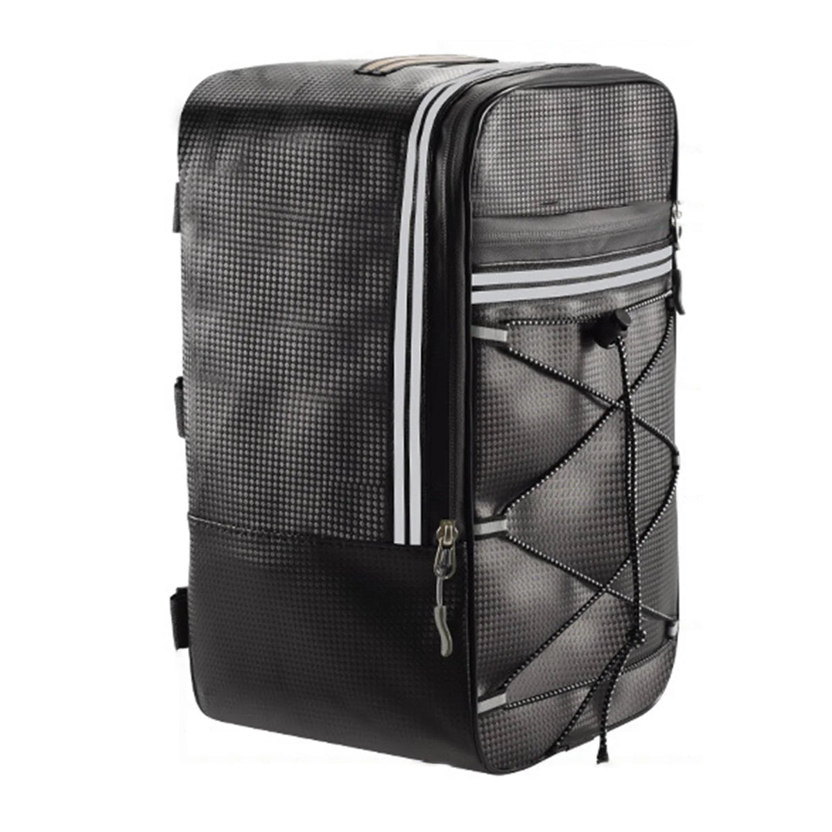 Rear Carrier Bag Trunk PU Leather Waterproof 15L Bike Pannier O42257