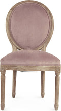 Dusty Rose Velvet Side Chair G6992