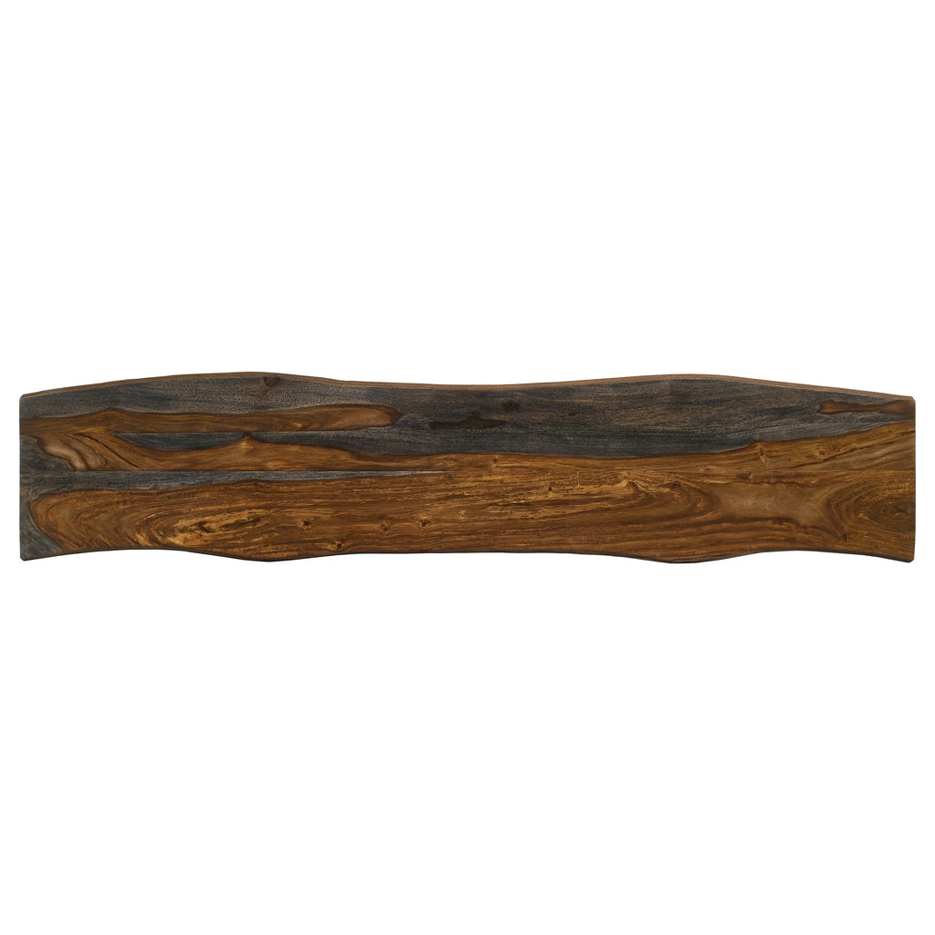 Live-edge Dining Bench with Hairpin Legs E324043