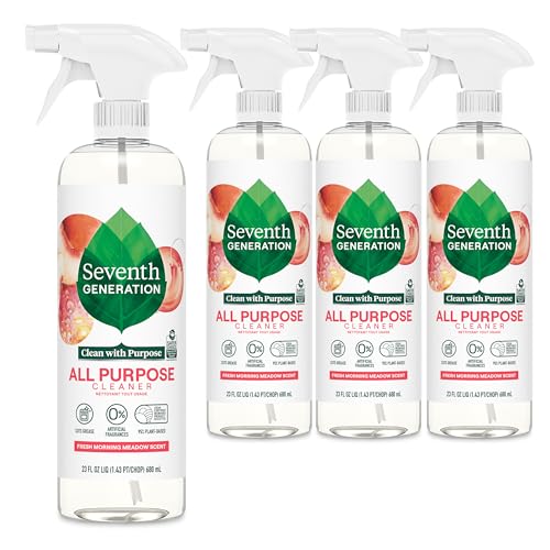 All Purpose Cleaner, Biodegradable Formula, Free & Clear, 23 oz (Pack of 4) S200