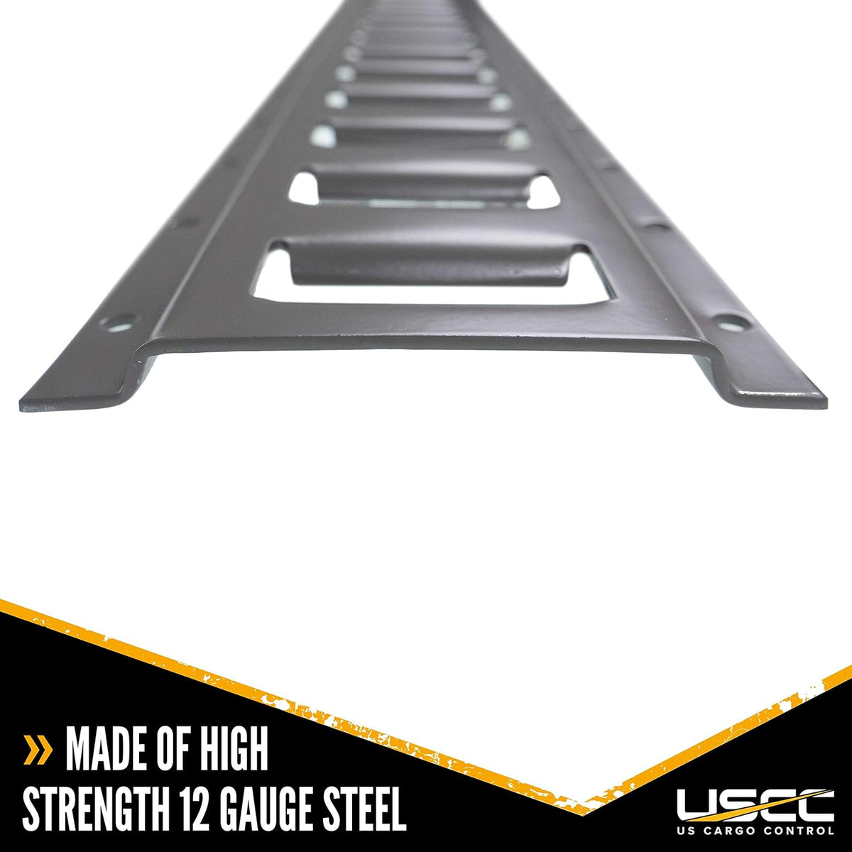 8 Foot Length 12 Gauge Steel Cargo E Track - 2 Pack M508