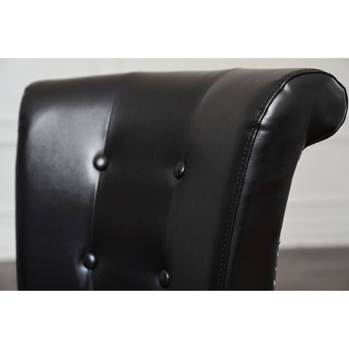 Faux Leather Dining Chair Set of 2 Grey M64714