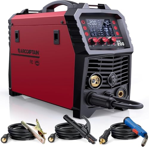 200Amp 6 in 1 Multi Process Welding Machine with LED Digital Display H59690