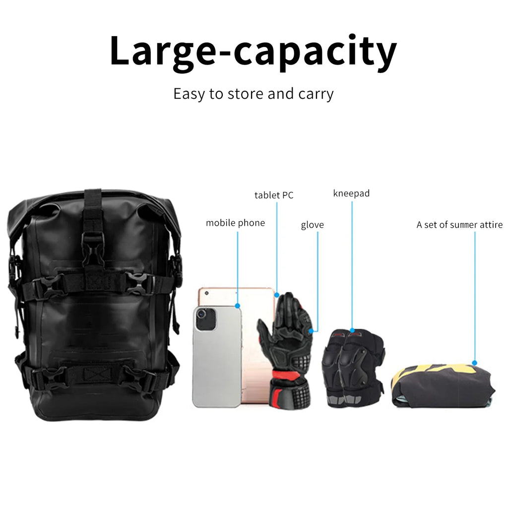 Motorcycle Frame Bag Motorbike Side Bag Full Waterproof 8L Motorcycle Bag O103