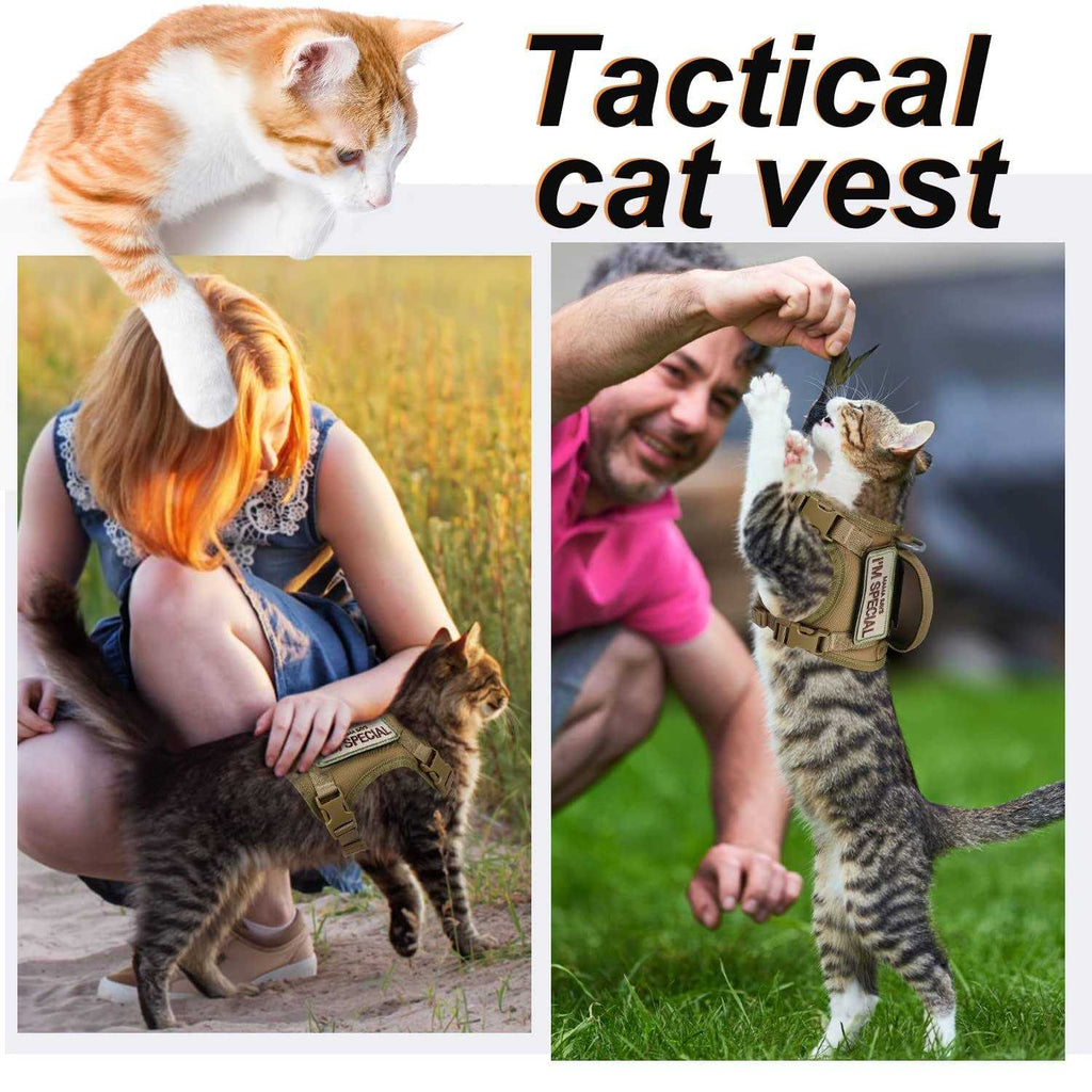 Tactical Cat Harness Soft Mesh Adjustable Pet Vest Harness X26054