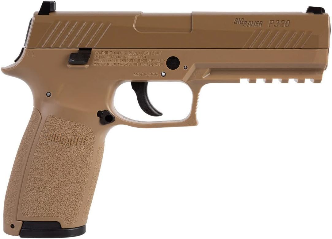 SIG Sauer P320 Air Pistol with CO2 12 Gram (15 Pack) and 500 Lead Pellets Bundle Y403469