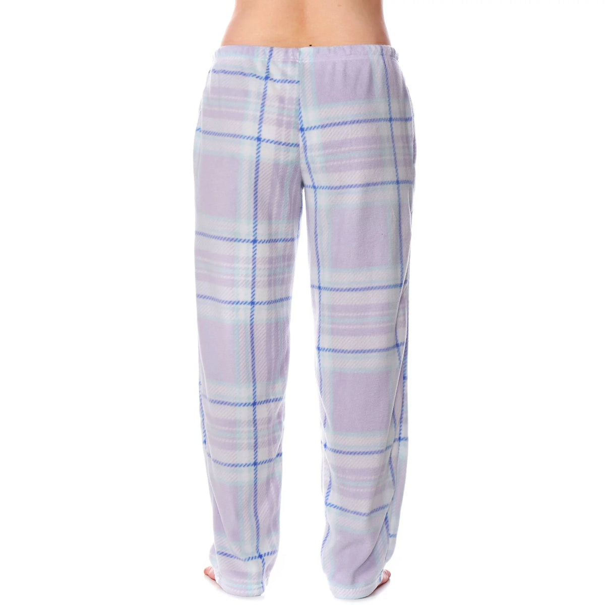 Womens Long Sleeve Fleece Pajama Set K61882