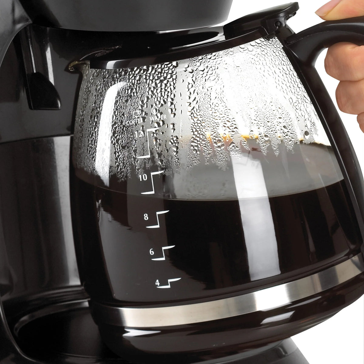 12 Cup Programmable Coffee Maker with Glass Carafe D432392