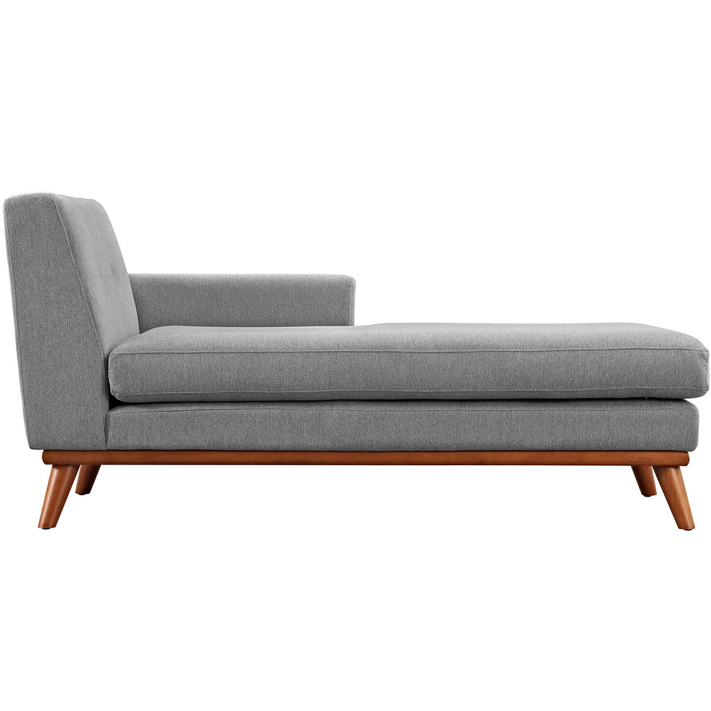 Expectation Gray Upholstered Fabric Chaise E384947