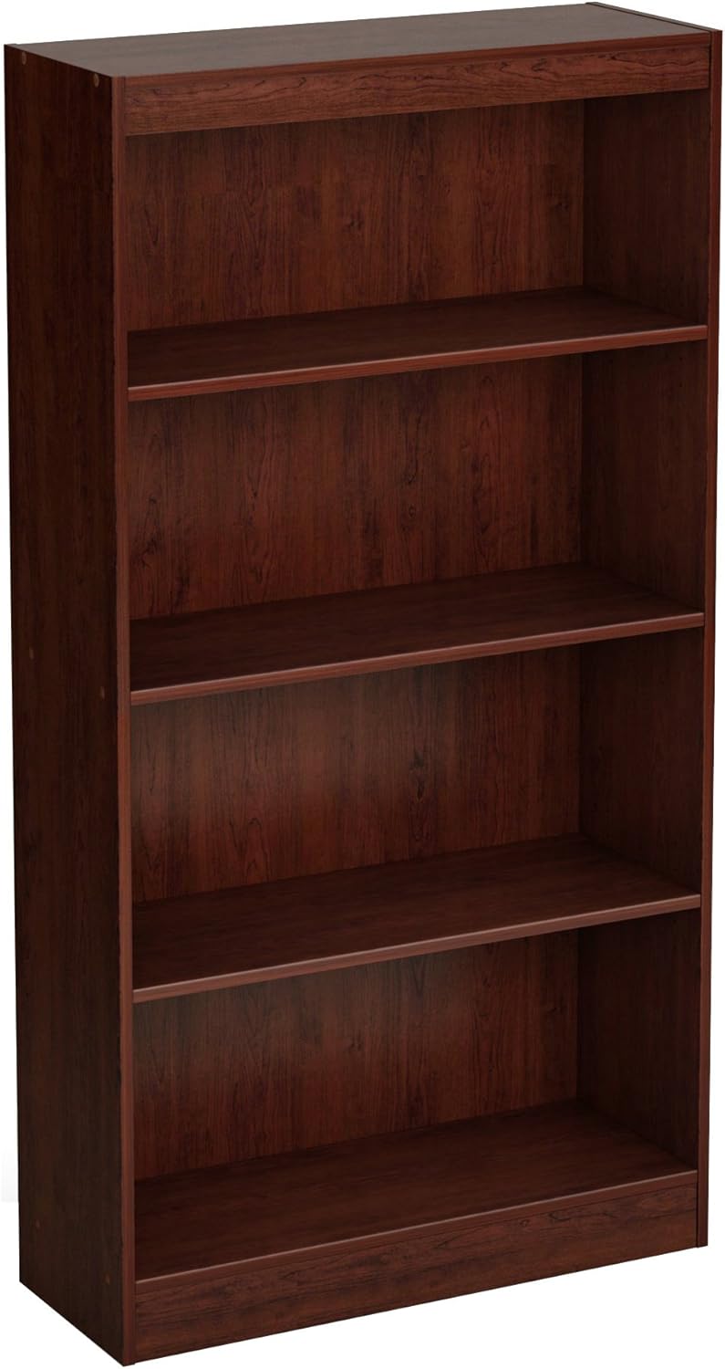 4-Shelf Bookcase Pure White X66073