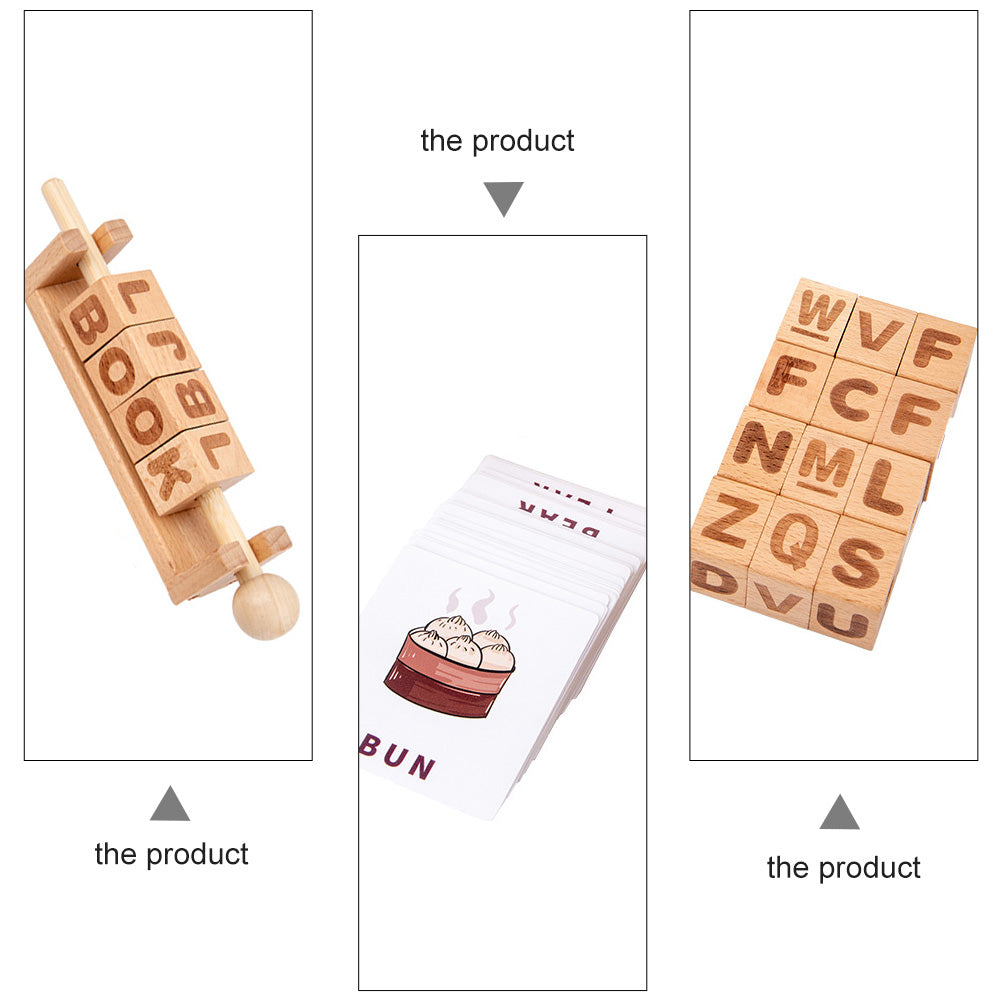 Wooden Learning String Toy Building Blocks E735121