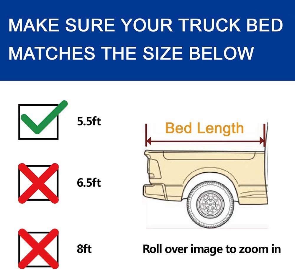 Truck Pickup Bed Tonneau Cover H685836