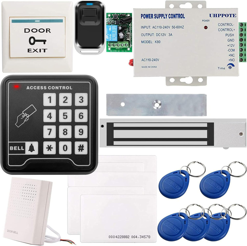 125KHz RFID Card Door Access Control Kit with Electric Magnetic Lock Pack of 2 O634445