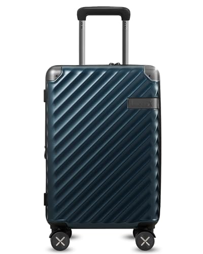 Polycarbonate Expandable Hard Shell Spinner Luggage Charcoal Metallic L306654