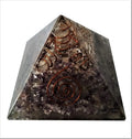 Amethyst Orgone Pyramid with Crystal Quartz Energy Rod E146