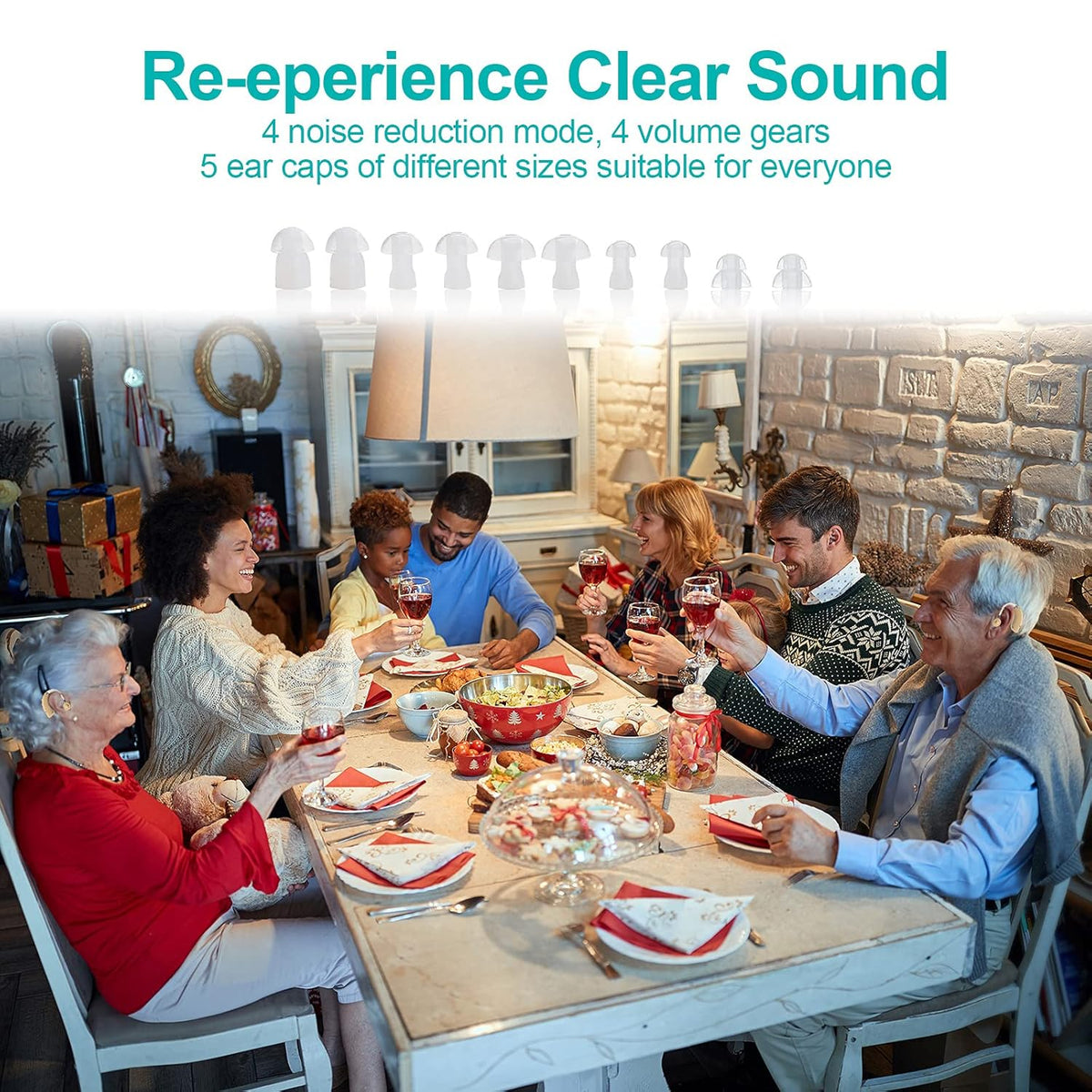 Rechargeable Hearing Aids with Noise Cancelling F92896