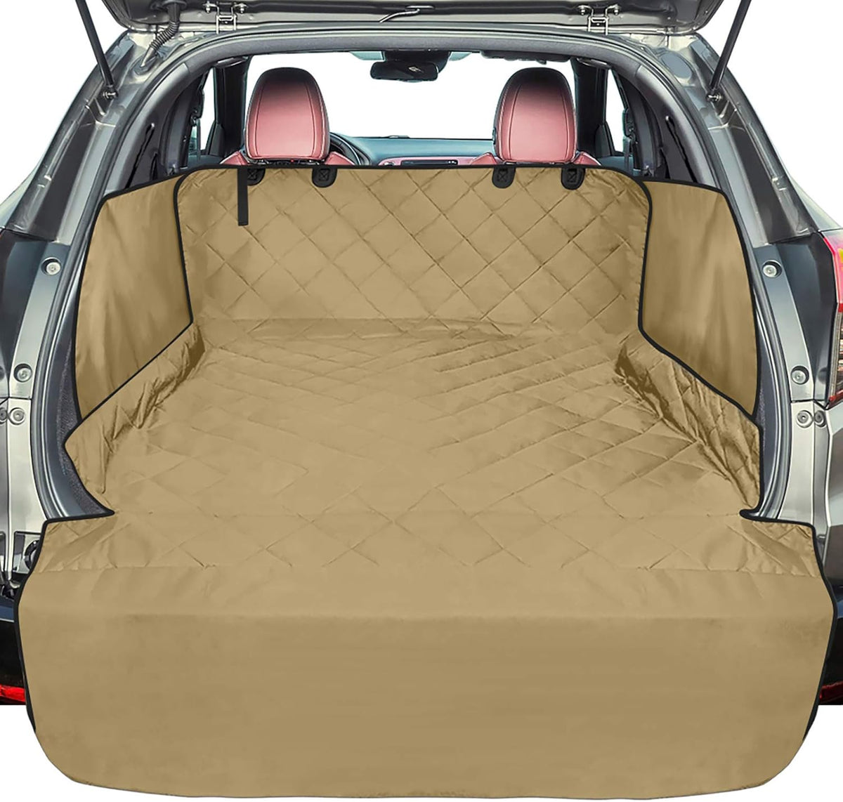 Black Non-Slip Water Resistant Pet Cargo Cover Mat Pack of 2 L680548
