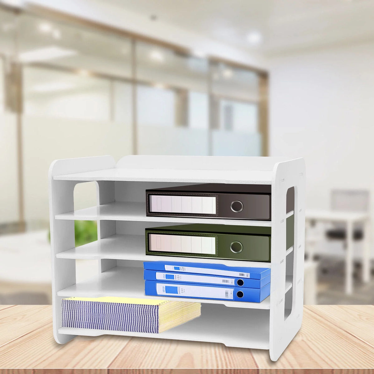 5 Tier Stackable Paper Letter Tray Organizer Q846