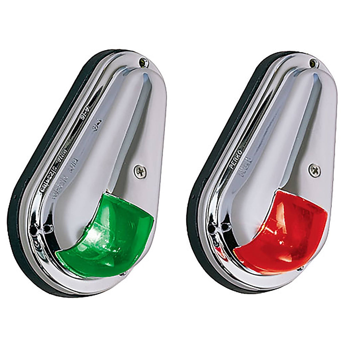 12V Chrome Plated Brass Vertical Mount Side Lights Z80137