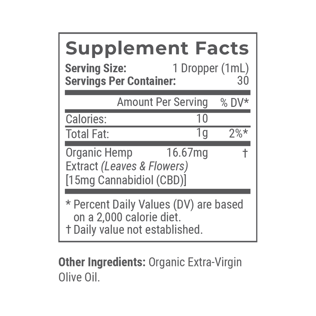 Organic CBD Tincture (Unflavored) E705432