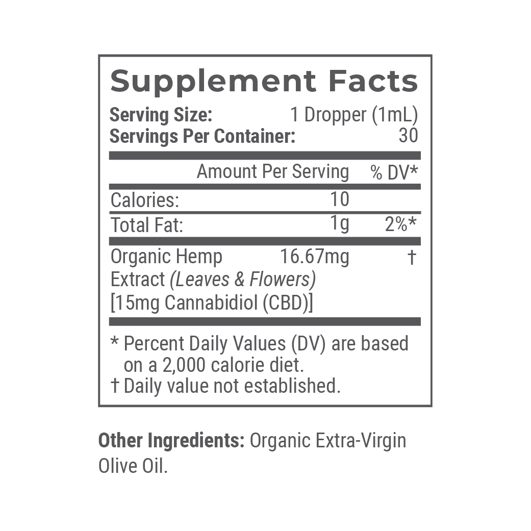 Organic CBD Tincture (Unflavored) E705432